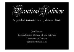 Practical Jalview Slides