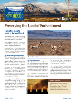 Preserving the Land of Enchantment