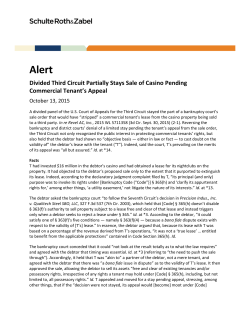 Divided Third Circuit Partially Stays Sale of Casino Pending