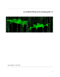 An unofficial Bebop drone hacking guide 1.6 - Drohnen