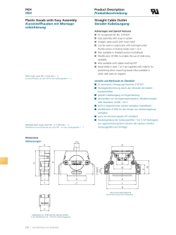 Plastic Hoods with Easy Assembly Kunststoffhauben mit Montage