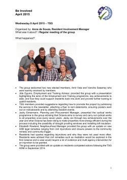 Be Involved April 2015