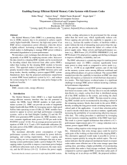 Enabling Energy Efficient Hybrid Memory Cube Systems with