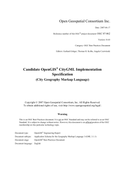 OGC 07-062 - OGC Portal - Open Geospatial Consortium