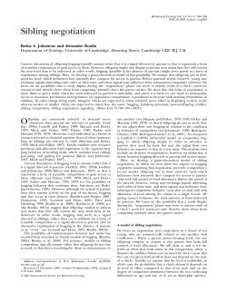 Sibling negotiation - Oxford Academic