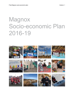 Magnox Socio-economic Plan 2016
