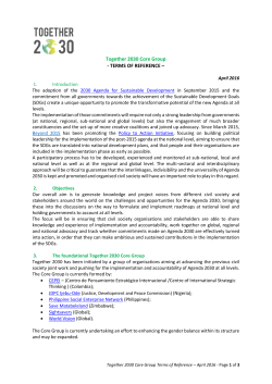 Together 2030 Core Group