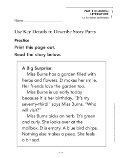 Use Key Details to Describe Story Parts - Macmillan/McGraw-Hill