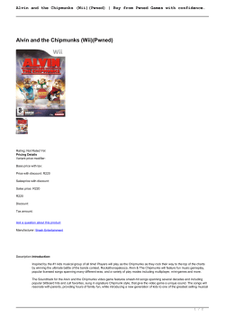 Alvin and the Chipmunks (Wii)(Pwned) | Buy from Pwned Games