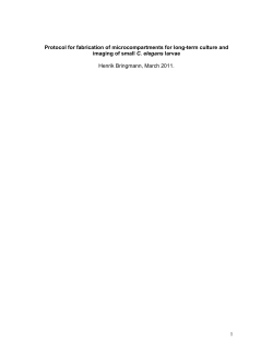 1 Protocol for fabrication of microcompartments for long