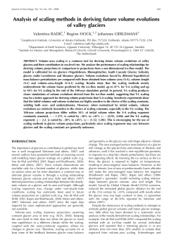 Analysis of scaling methods in deriving future volume