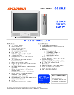 Sylvania 6615LE 15 Inch LCD Television