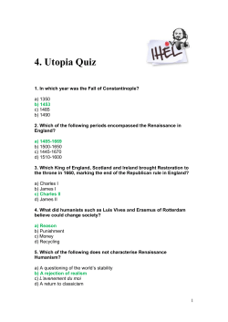 4. Utopia Quiz