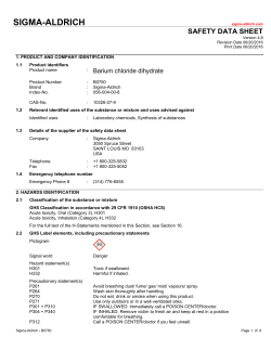 Barium Chloride, dihydrate