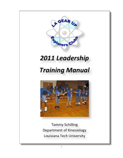 Leadership Manual 2011 - Louisiana Tech University
