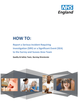 How to guide - NHS England