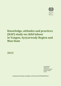 Knowledge, attitudes and practices (KAP) study on child labour in