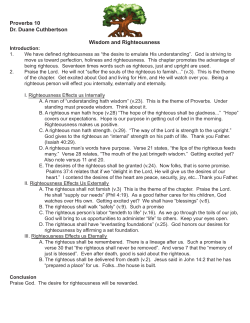 Proverbs 10 - Growing Together Ministries