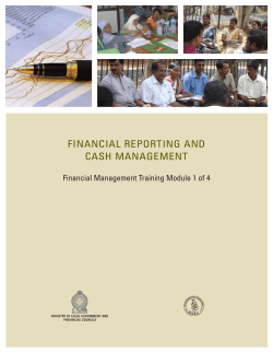 Financial Reporting and Cash Management