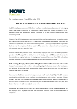 Friday, 28 November 2014 NINE OUT OF TEN