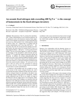 An oceanic fixed nitrogen sink exceeding 400 Tg