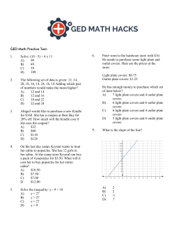 GED Math Practice Test - GED Test Prep Toolkit