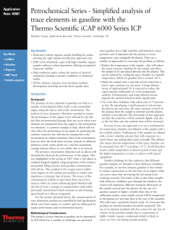 Simplified Analysis of Trace Elements in Gasoline