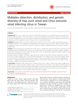Multiplex detection, distribution, and genetic diversity ofHop stunt