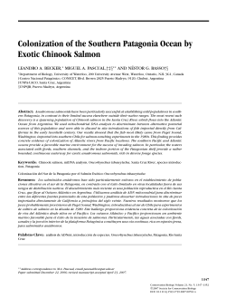 Colonization of the Southern Patagonia Ocean by