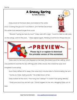 A Snowy Spring - Super Teacher Worksheets
