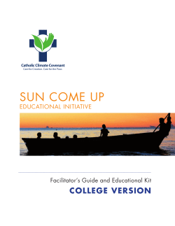 Sun Come Up - Catholic Climate Covenant