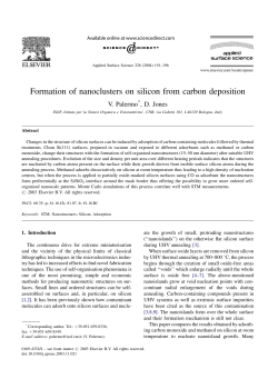 Formation of nanoclusters on silicon from carbon deposition