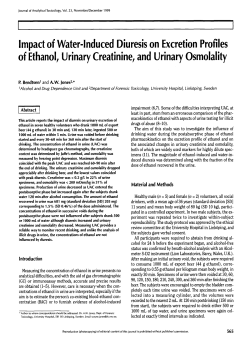 Impact of Water-Induced Diuresis on Excretion Profiles of Ethanol