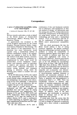 A survey of antimicrobial susceptibility testing in the United Kingdom