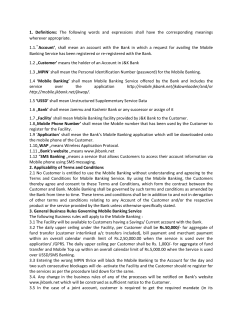 1. Definitions: The following words and expressions shall have the