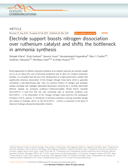 Electride support boosts nitrogen dissociation over ruthenium
