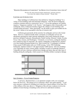 “Known Dangerous Condition” As Defective Construction PER SE?