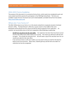FWBHS Viking Band &ndash; FORMS Summary Document
