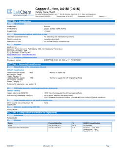 Copper Sulfate, 0.01M (0.01N)