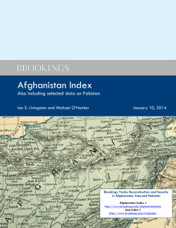Afghanistan Index - Brookings Institution