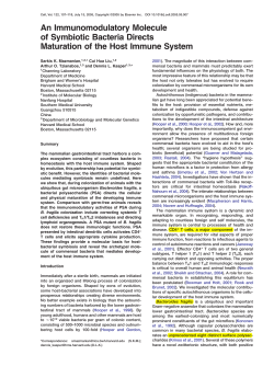 An Immunomodulatory Molecule of Symbiotic Bacteria Directs