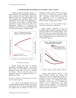 Demographic determinants of population ageing