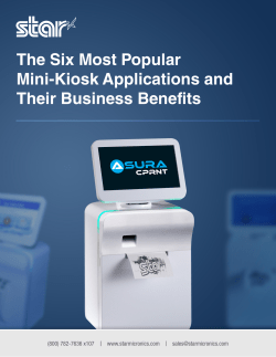 The Six Most Popular Mini-Kiosk Applications and Their Business