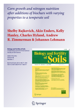 Biology and Fertlity of Soils - css.cornell.edu