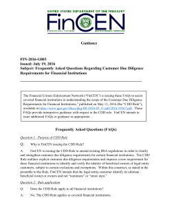 Guidance FIN-2016-G003 Issued: July 19, 2016