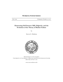 working paper series - University of Colorado Denver