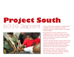 2014 Report - Project South