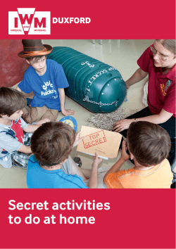 Secret activities to do at home