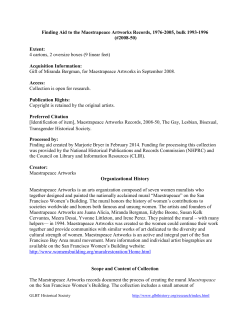 Finding Aid to the Maestrapeace Artworks Records, 1976