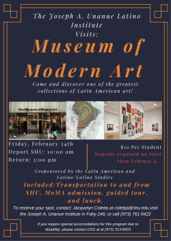 The Joseph A. Unanue Latino Institute Visits: Come and discover